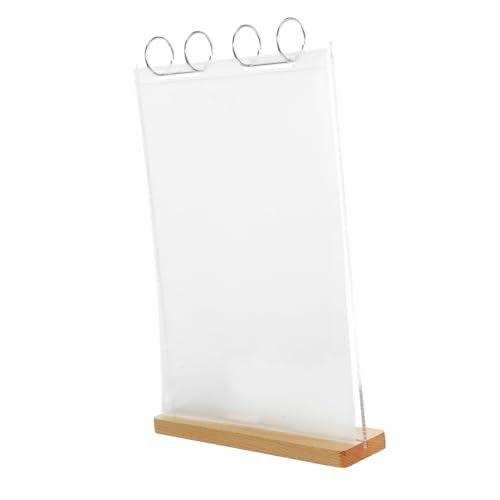 ROMISBABA Pvc Acryl Displayständer Schilderhalter Acryl Eisen Klarpapierhalter Holzschildständer Für Die Präsentation von ROMISBABA