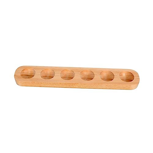 RORPOIR 1Stk Eierschale aus Holz Eierhalter Arbeitsplatte Vintage Eierspender kühlschrank eierhalter egg holder for refrigerator Korb Lagerregal Ei-Organizer Eierteller für den Haushalt von RORPOIR