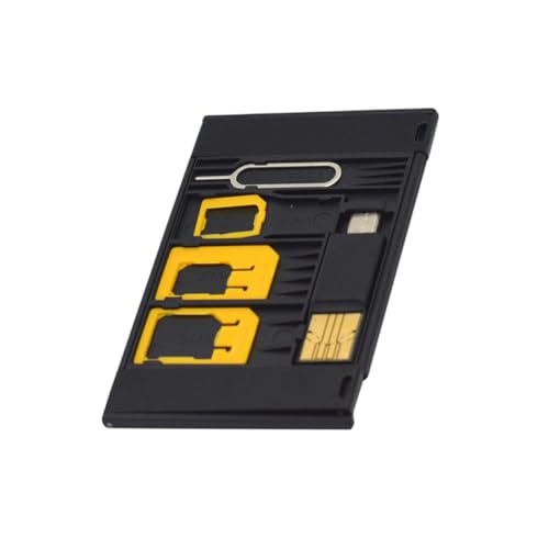 RORPOIR SIM-Adapter für Mikrofon Mikro-Standard-Konverter-Kit Telefonnadel Kleiner Adapter winziges Handy SIM-Karten-Adapter Handy-Zubehör-Set SIM-Adapter-Kit SIM Adapter Nano auf Micro von RORPOIR