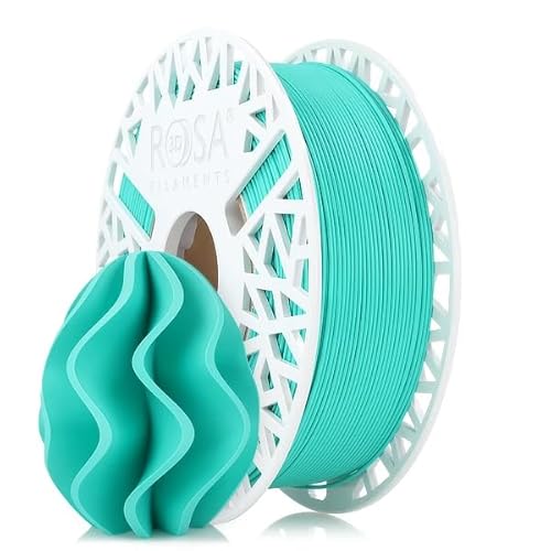 ROSA 3D PLA Pastel Filament 1.75 mm für 3D Drucker | Druckmaterialien Bioabbaubar Leich Matt PLA 3D Drucker Filament | Filament 3D Printing Materials | Minze Spule 1 kg von ROSA 3D FILAMENTS