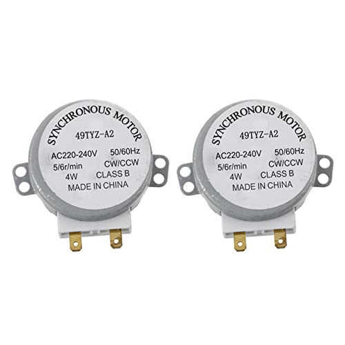 2 x AC 220–240 V 50/60 Hz 5/6 U/min 4 W Plattenspieler Synchronmotor für Miniwellenofen von ROTEMADEGG