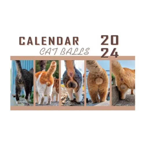 ROTEMADEGG Katzen-Hintern-Kalender 2024 Bringen Sie Persönlichkeit in Ihre, Einfach zu Bedienen von ROTEMADEGG