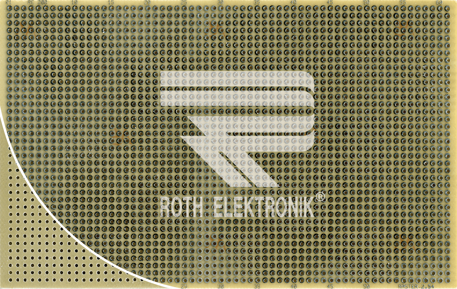 RE 200-C3 - Laborkarte CEM3 RM 2,54 mm 38 x 61 Lötinseln von ROTH-ELEKTRONIK