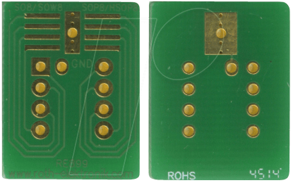 RE 899 - Adap. SO8/SO8w/HSOP8/HTSOP8/SOP8 P=1,27 mm von ROTH-ELEKTRONIK