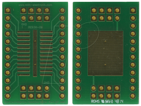 RE 936-09 - Multiadapter SOP24, HSOP24, SOIC24, SO24 P=1,27 von ROTH-ELEKTRONIK