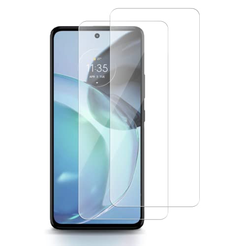 ROVLAK Schutzfolie kompatibel mit Moto G72 Displayschutz 2-Stück 9H Härte Glasfolie Anti-Kratzen Folie 2.5D Tempered Glass Screen Protector HD Klar Schutzglas Displayfolie von ROVLAK