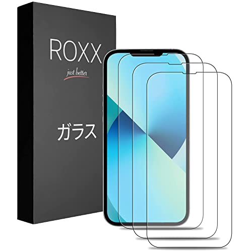 ROXX Japanisches 9H Schutzglas (3 Stück) | Volle Displayabdeckung | Kompatibel mit iPhone 13 Mini (5,4 Zoll) von ROXX just better