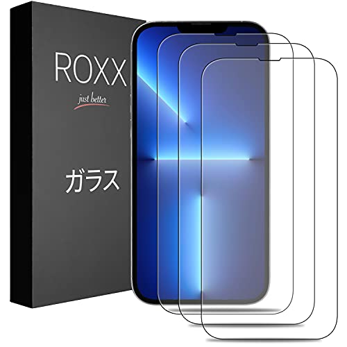 ROXX Japanisches 9H Schutzglas (3 Stück) | Volle Displayabdeckung | Kompatibel mit iPhone 13 & 13 Pro (6,1 Zoll) von ROXX just better