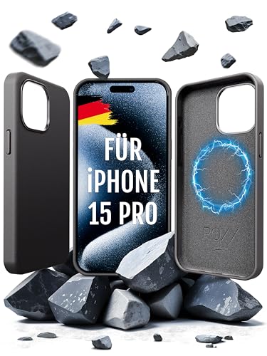 Roxx Black Next Era Hülle | Weltweit Einzigartig | Für iPhone 15 Pro | Für MagSafe | Hardcase | Innenschutz | Displayschutz | Kameraschutz von ROXX just better