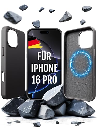 Roxx Black Next Era Hülle | Weltweit Einzigartig | Passend für iPhone 16 Pro | Für MagSafe | Hardcase | Innenschutz | Displayschutz | Kameraschutz von ROXX just better