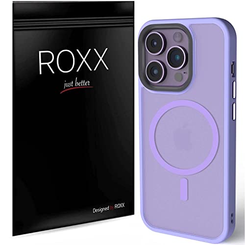 Roxx Purple Shield Hülle | Schlank & Unzerstörbarer Schutz | Kompatibel mit iPhone 14 Pro | Hardcase | Displayschutz | Kameraschutz | Kompatibel mit MagSafe Zubehör von ROXX just better