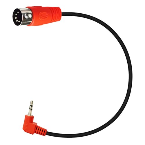 RPFROP Tragbarer 3 5-mm Stecker Auf 5-Pin DIN Stecker Adapterkabel Sound Verbindungskabel Für 5-Pin DIN Geräte Und Soundbox von RPFROP