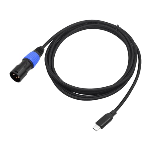 RPFROP USB Typ C Stecker Auf 3-Pin Stecker Mikrofonkabel Symmetrisches Stereo Soundkabel Für Aufnahmegeräte von RPFROP