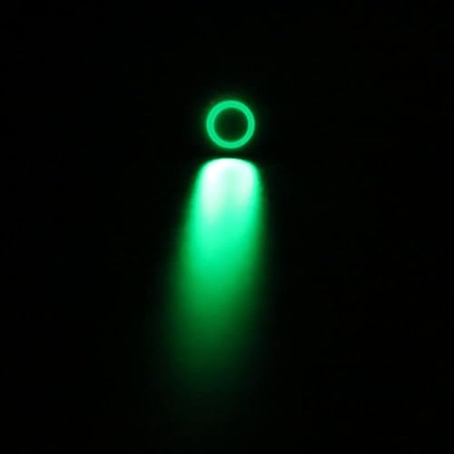 12/16/19/22mm Waterproof Metal Push Button Switch LED Light Momentary Latching Car Engine Power Switch 5V 12V 24V 220V Red Blue Controls switch(Green ring,FIXED SELF-LOCKING_3-9V(5V)_16MM) von RPOVAXVK