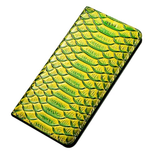 Hülle Für IPhone 16/16 Pro/16 Pro Max/16 Plus, Echtleder-Flip-Wallet-Hülle Mit Ständer Kartensteckplatz Handyhülle Folio-TPU-Innenschale Handytasche Stoßfeste Kratzfeste Abdeckung(Green,16 Pro Max) von RQAMRCU