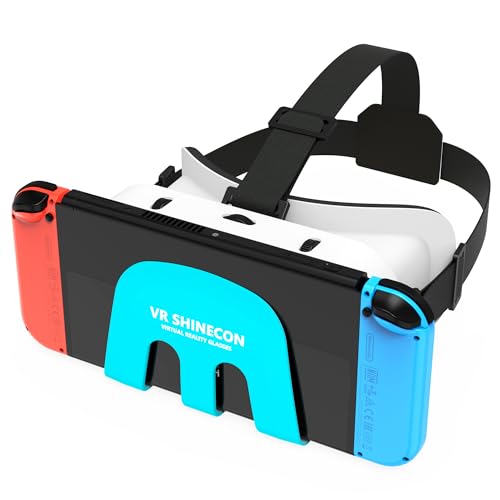 Switch VR Headset designed for Nintendo Switch VR Headset & Switch oled console with adjustable Lens for a virtual reality gaming experience and for Labo VR 3D Goggles Head Strap von RREAKA