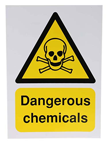 RS PRO Gefahren-Warnschild, Vinyl selbstklebend 'Gefährliche Chemikalien', 210 mm x 148mm von RS PRO