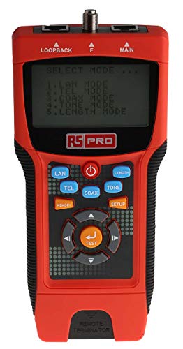 RS PRO Netzwerktester, Kabelprüfgerät, Cat 5e, Cat6 Kat 6a, Koaxial, LAN, STP, UTP von RS PRO