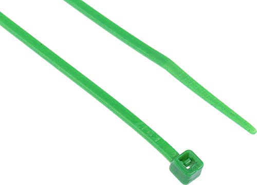 RS PRO Nylon 66 Kabelbinder Grün 2,5 mm x 203mm, 100 Stück, Packung a 100 Stück von RS PRO