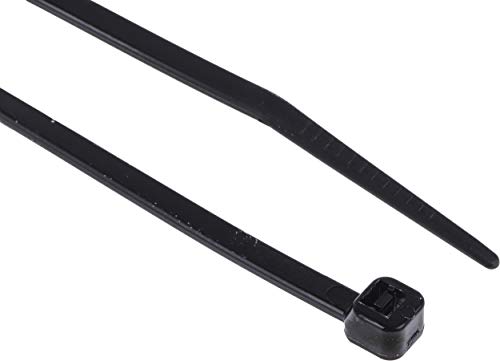 RS PRO Nylon 66 Kabelbinder Wärmestabilisiert Schwarz 3,6 mm x 203mm, 100 Stück, Packung a 100 Stück von RS PRO