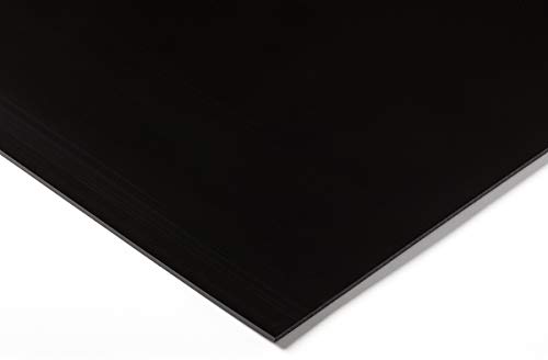 RS PRO PEHD Kunststoffplatte, Schwarz, 10mm x 500mm x 1000mm / 0.95 → 0.96g/cm³ bis +80°C, Voll von RS PRO