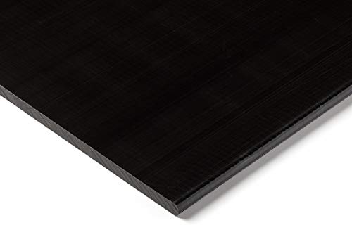 RS PRO POM Kunststoffplatte, Schwarz, 6mm x 300mm x 500mm / 1.41g/cm³ bis +100°C, Voll, Packung a 2 Stück von RS PRO