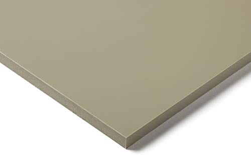 RS PRO PP Kunststoffplatte, Beige, 15mm x 500mm x 1000mm bis +80°C, Voll von RS PRO