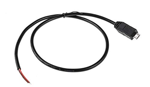 RS PRO USB-Kabel, Micro-USB B/offenes Ende, 500mm Schwarz von RS PRO