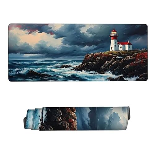 Mauspad Grau Mousepad XXL 1200x600x3mm,Schreibtischunterlage Himmel Mousepad,Mouse Pad mit Vernähte Kanten,Wasserdicht Anti-Rutsch Mauspad Gaming,Desk Mat für Büro,Zuhaus,Geschenke für Frauen RS-231 von RSZYUUNG