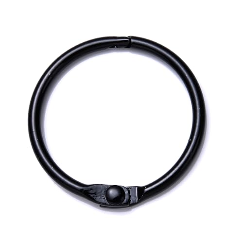 10 Stück Bunter Metalllegierung Kartenring Schlüsselanhänger Biegering DIY O-förmiger Schlüsselanhänger zur Schmuckherstellung DIY Zubehör 25 30 41 mm(Black,30mm) von RTKYYZ