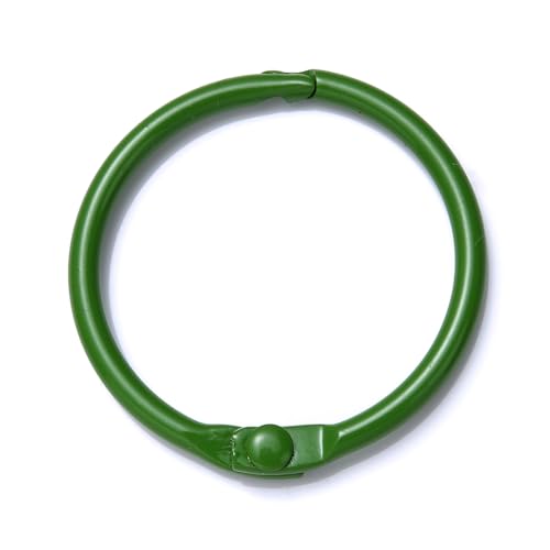 10 Stück Bunter Metalllegierung Kartenring Schlüsselanhänger Biegering DIY O-förmiger Schlüsselanhänger zur Schmuckherstellung DIY Zubehör 25 30 41 mm(Green,30mm) von RTKYYZ