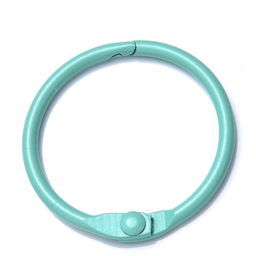 10 Stück Bunter Metalllegierung Kartenring Schlüsselanhänger Biegering DIY O-förmiger Schlüsselanhänger zur Schmuckherstellung DIY Zubehör 25 30 41 mm(Mint Green,25mm) von RTKYYZ