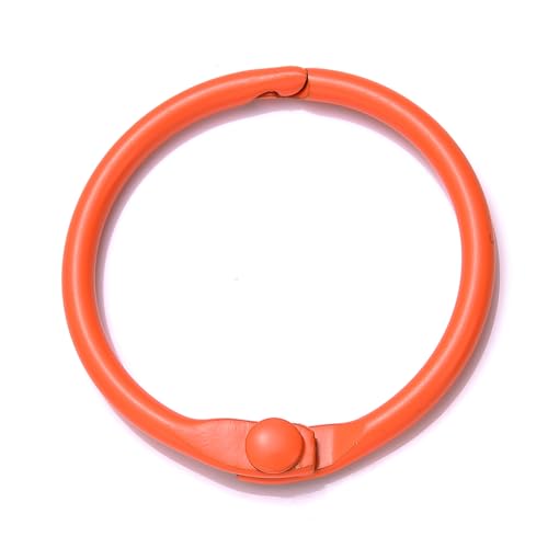 10 Stück Bunter Metalllegierung Kartenring Schlüsselanhänger Biegering DIY O-förmiger Schlüsselanhänger zur Schmuckherstellung DIY Zubehör 25 30 41 mm(Orange,30mm) von RTKYYZ