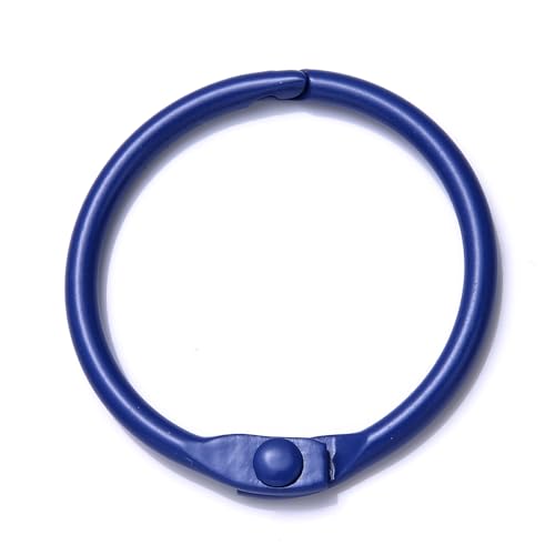 10 Stück Bunter Metalllegierung Kartenring Schlüsselanhänger Biegering DIY O-förmiger Schlüsselanhänger zur Schmuckherstellung DIY Zubehör 25 30 41 mm(Royal Blue,25mm) von RTKYYZ