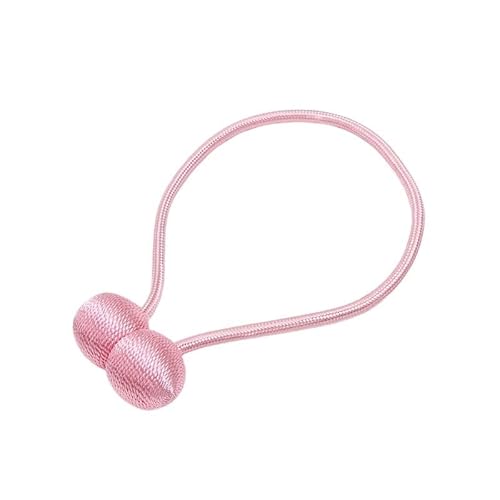 2 Stücke/4 Stücke Magnetische Kugel Vorhang Krawatte Seil Rückenlehne Schloss Kopfhörer Typ Magnetische Schnalle Krawatte Seil Vorhang Zubehör(For pink,1pcs) von RTKYYZ