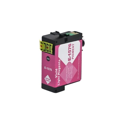 RTqFZK Kompatibles Tintenpatronen-Set T1571 T1579 mit Chip Kompatibel mit Stylus Photo R3000 Tintenstrahldrucker, erhältlich in 9 Farben(1PC Light Magenta) von RTqFZK