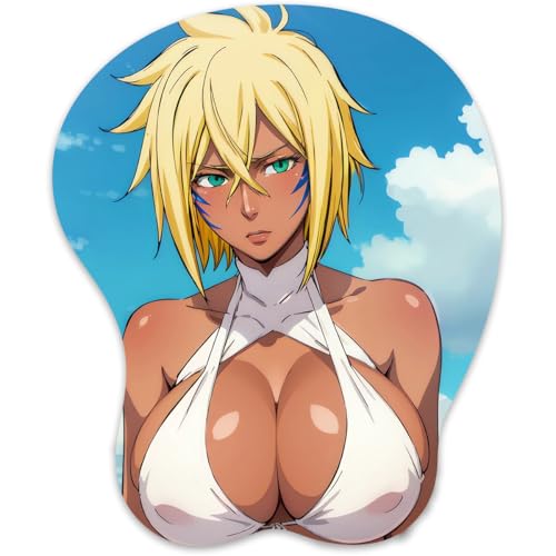 3D Mauspad mit Silikon Brüste Mousepad mit Handauflage. Anti Rutsch Anime Manga Maus Pad Handgelenkauflage für Büro Spiel（Tier） von RUFSMAAN