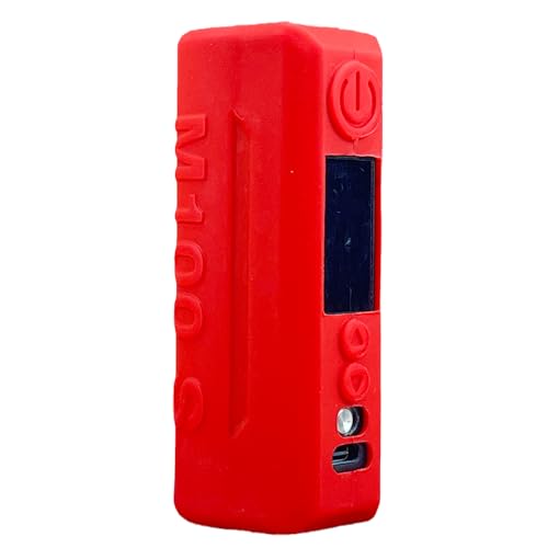 RUIYITECH Schutzhülle aus Silikon für VOOPOO Drag M100S Kit Case Drag M100S Case Cover Skin Sleeves (rot) von RUIYITECH