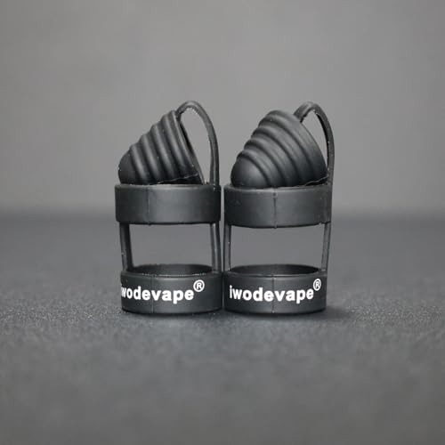 RUIYITECH Silikon-Staubkappe für 510 810 RTA RDA Tank Vape Drip Tip (schwarz), 2 Stück von RUIYITECH