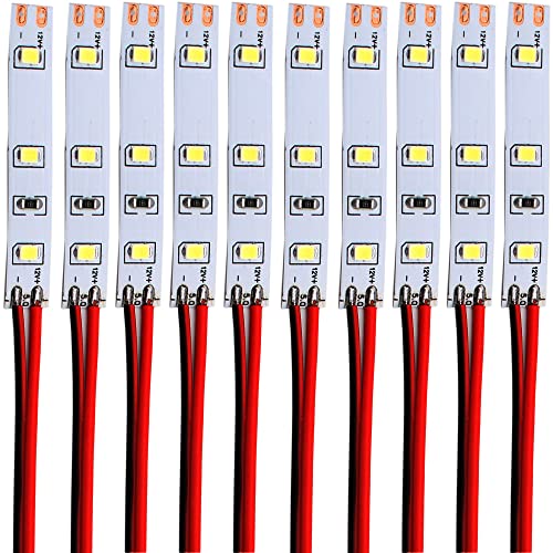 RUNCCI-YUN 10 pcs 12-18V 3-LED Hausbeleuchtung 5cm Weiss mit Kabel 10cm,Modellbau Led Beleuchtung,modellbau beleuchtung modelleisenbahn beleuchtung von RUNCCI-YUN