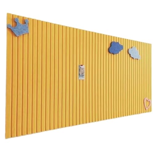 Filz-Pinnwände 2 Stück verdickte dekorative Filz-Korktafel, DIY-Wandaufkleber, Büro, Kindergarten, Schule, Wohnzimmer, Hintergrund, Fotos, Nachrichtenanzeige(Orange,40x60cm) von RUWLFE