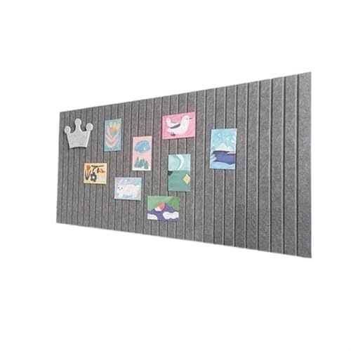 Filz-Pinnwände 2 stücke Filz Wand Aufkleber Kindergarten Arbeit Display Board Foto Schule Büro Klassenzimmer Hintergrund Wand Dekor Bulletin Board(Dark Gray,40x60cm) von RUWLFE