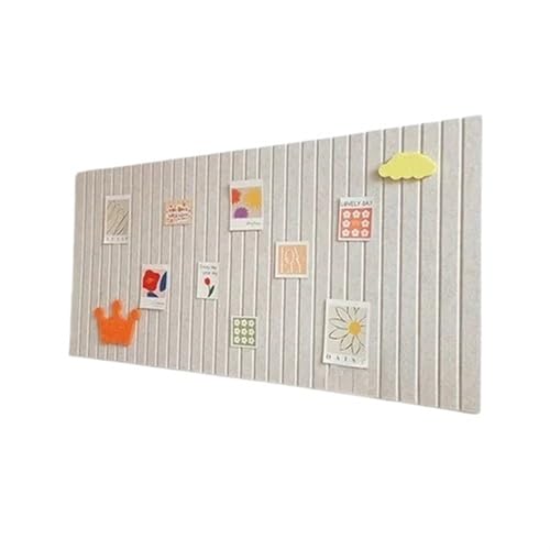 Filz-Pinnwände 2 stücke Filz Wand Aufkleber Kindergarten Arbeit Display Board Foto Schule Büro Klassenzimmer Hintergrund Wand Dekor Bulletin Board(Light camel color,60x120cm) von RUWLFE