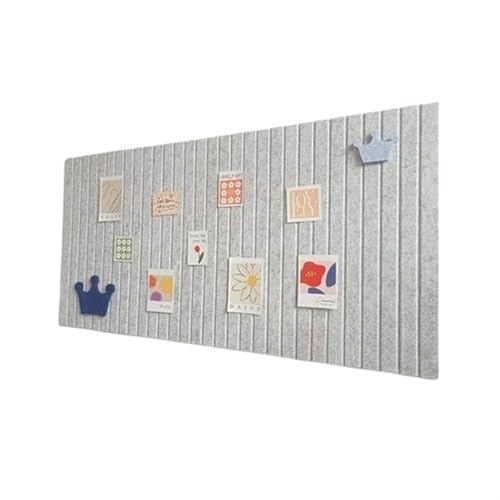 Filz-Pinnwände 2 stücke Filz Wand Aufkleber Kindergarten Arbeit Display Board Foto Schule Büro Klassenzimmer Hintergrund Wand Dekor Bulletin Board(Silver gray,60x120cm) von RUWLFE