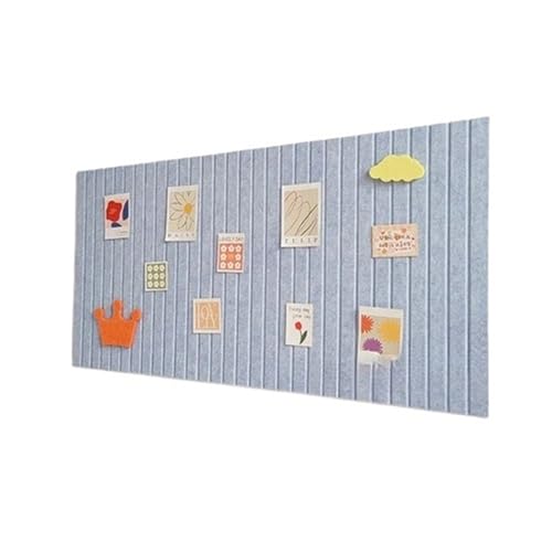 Filz-Pinnwände 3 Stück Filz-Wandaufkleber, Bulletin Boards, Nachrichtentafel, Wohnzimmer, Büro, Dekoration, Akustikplatten, Kunstwerk-Display(Ligth blue,60x120cm) von RUWLFE