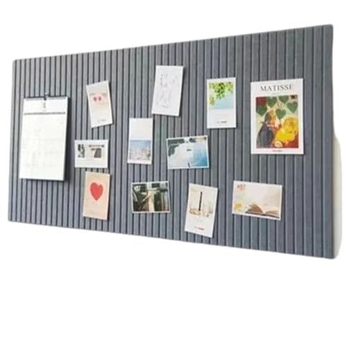 Filz-Pinnwände 4/6 Stück 40 x 60 cm, nicht perforierte Filz-Wandaufkleber, Bulletin Boards, Fotowände, Wohnzimmer-Hintergründe, Wanddekorationen(Grey,4pcs) von RUWLFE