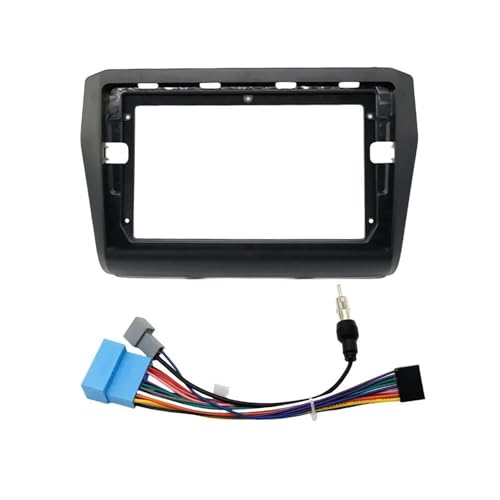 Stereo-Panel-Dash Für Suzuki Für Swift 2017 2018 2019 2Din 9 Zoll Autoradio DVD GPS Mp5 Kunststoff Blendenrahmen Autoradio-Blende(Rahmenkabel) von RVEVFBKBAL