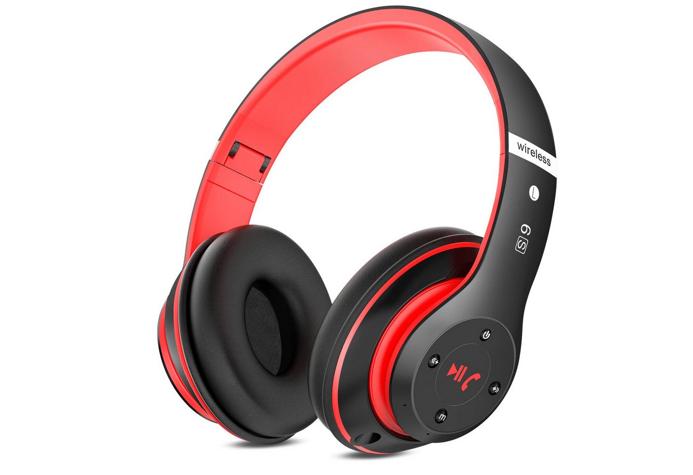 RWEUOQ Bluetooth Kopfhörer Over-Ear mit 6 EQ Modi Bluetooth-Kopfhörer (40 Std Kabellose Kopfhörer mit Eingebautem HD-Mikrofon, FM, SD/TF, Bluetooth- und kabelgebundene Dual-Modus-Verbindung, Kabellose Hi-Fi-Stereo-Headsets für Reisen, Lange Akkulaufzeit) von RWEUOQ