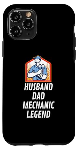 Hülle für iPhone 11 Pro Lustiger Mechaniker, Ehemann, Vater, Mechaniker, Legende, Vatertagsautos von RWOS Design