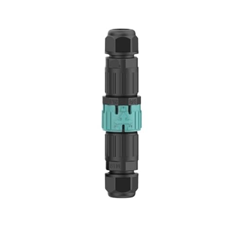 M19 wasserdichter, selbstsichernder Push-Pull-Stromanschluss mit 3 Pins for Außenbeleuchtung, männlich und weiblich(EW M19MF 4 core 5-8mm) von RYVEWZOOE